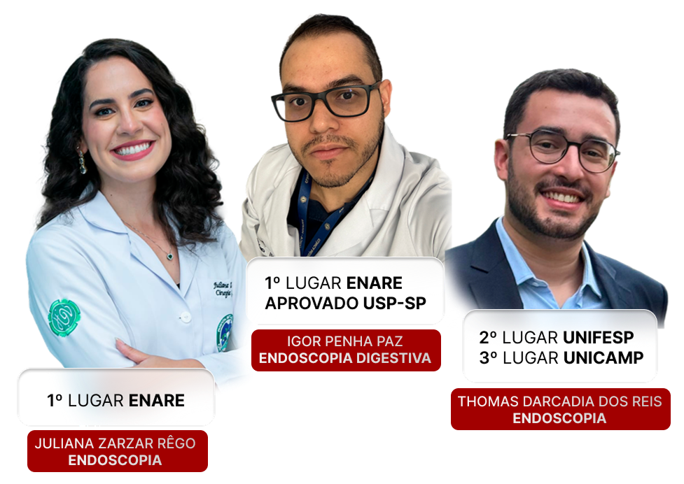 Aprovados em residência médica, destaque por desempenho excepcional.