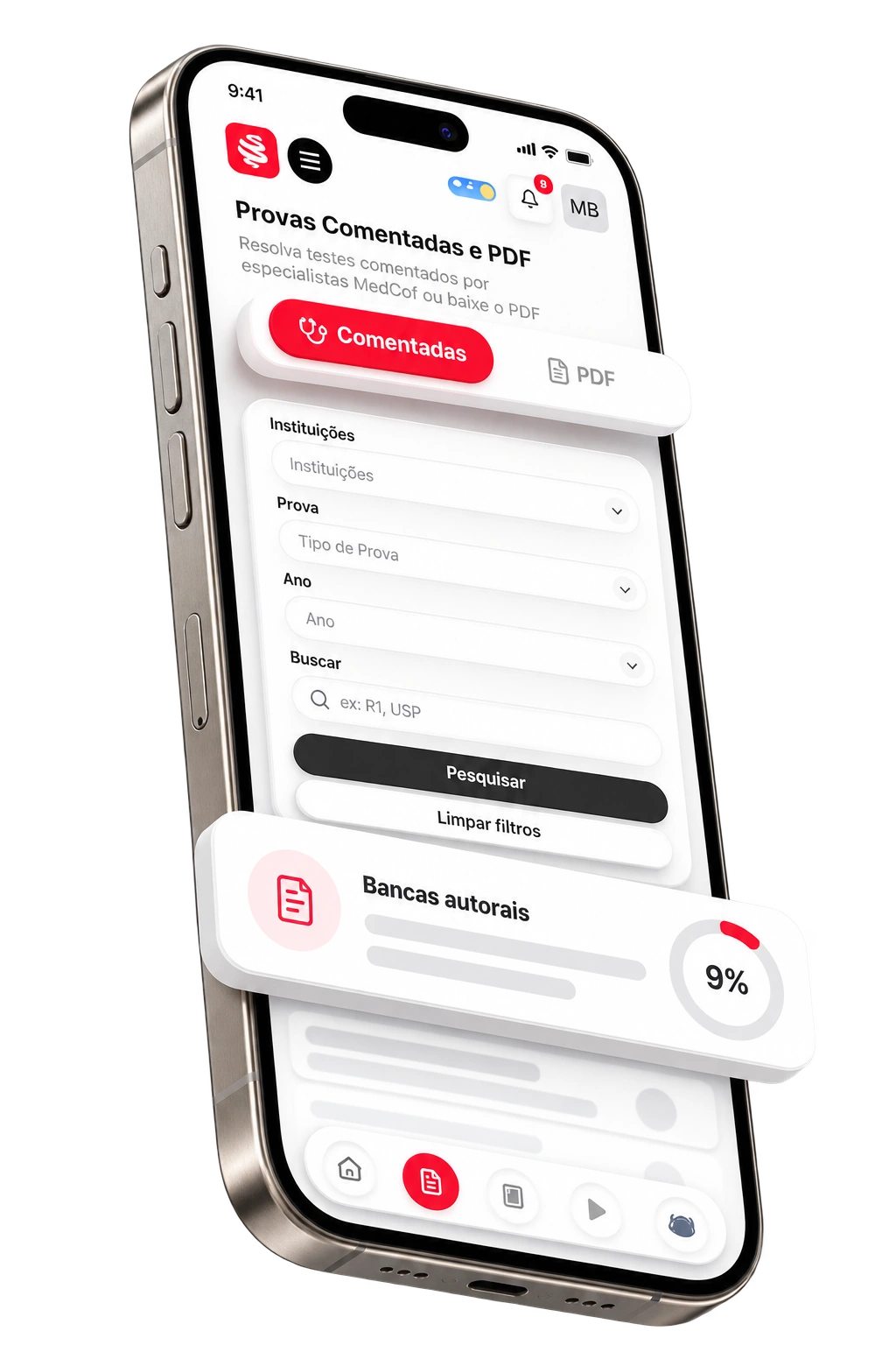 QBank App MedCof - Questões com Inteligência Artificial — Central de testes